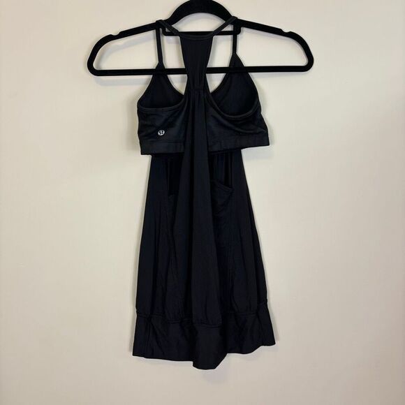 Lululemon Black with Camo Bra No Limits Tank Top Size 4 - Picture 2 of 8